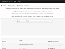 Tablet Screenshot of litecoinp2pool.com